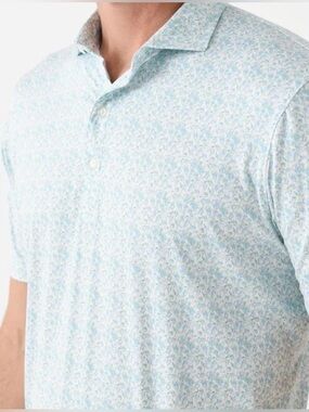 Johnnie-O Men’s Featherweight Performance Kilmer Printed Polo Medium